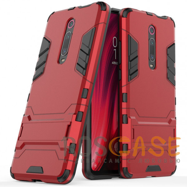 Фотография Красный / Dante Red Transformer | Противоударный чехол-подставка для Xiaomi Redmi K20 (Pro) / Mi 9T (Pro) с мощной защитой корпуса