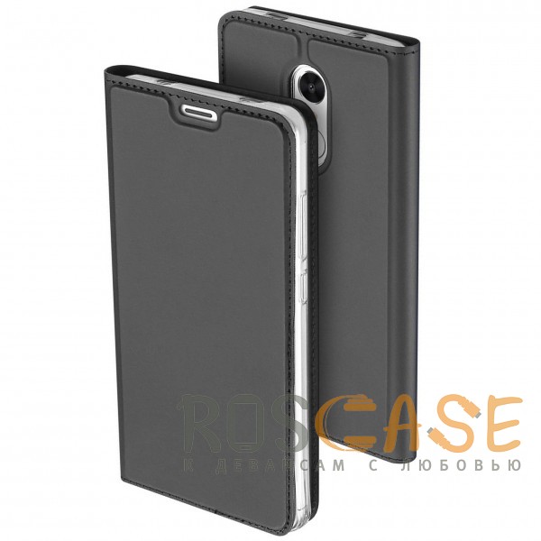 Изображение Серый Dux Ducis | Чехол-книжка для Xiaomi Redmi Note 4X / Note 4 (Snapdragon) с подставкой и карманом для визиток