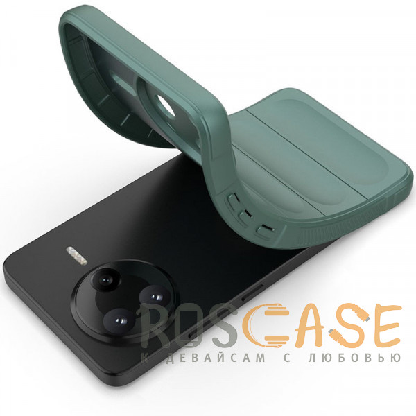 Фотография Зеленый Flex Silicone | Противоударный чехол для Xiaomi Poco F7 Pro / Redmi K80 с защитой камеры и микрофиброй