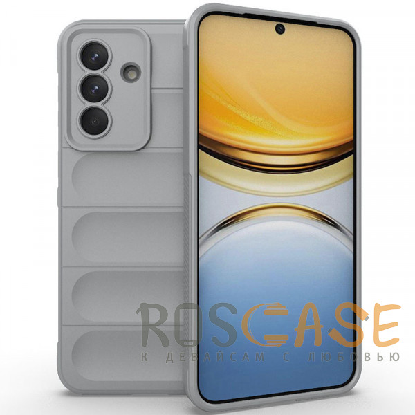 Фото Серый Flex Silicone | Противоударный чехол для Samsung Galaxy A37 с защитой камеры и микрофиброй