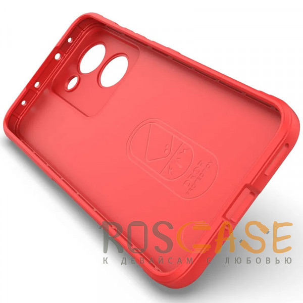 Изображение Красный Flex Silicone | Противоударный чехол для Realme P3 Ultra 5G с защитой камеры и микрофиброй