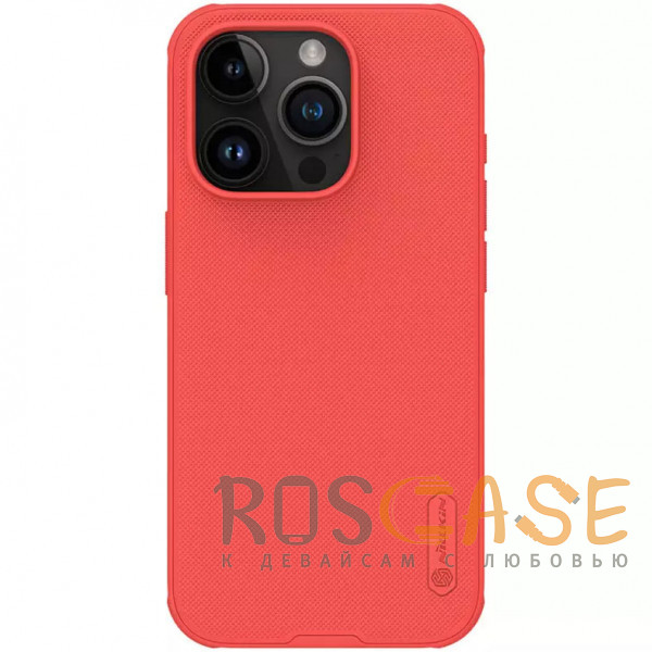 Фото Красный Nillkin Super Frosted Shield Pro | Матовый чехол из пластика и ТПУ для iPhone 15 Pro