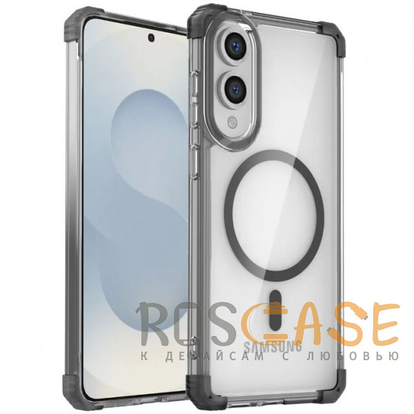 Фото Черный Nature Magnetic | Прозрачный противоударный чехол с поддержкой MagSafe для Samsung Galaxy S25 Edge