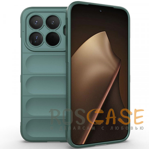 Фото Зеленый Flex Silicone | Противоударный чехол для Xiaomi Mi 15T Pro с защитой камеры и микрофиброй