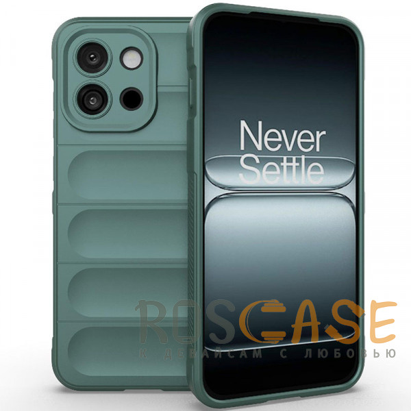 Фото Зеленый Flex Silicone | Противоударный чехол для OnePlus 13T / 13S с защитой камеры и микрофиброй