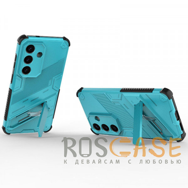 Фотография Голубой Megatron | Противоударный чехол-подставка для Samsung Galaxy S26 с защитой камеры