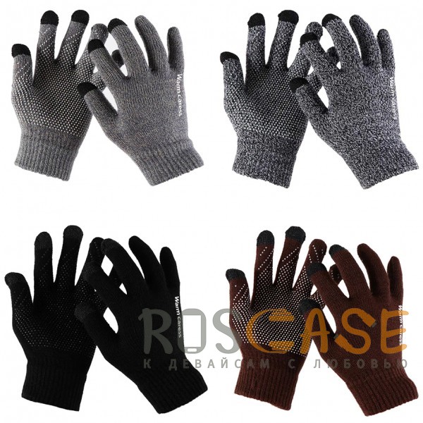 Фото Warm caress | Емкостные перчатки утепленные (нескользящие)