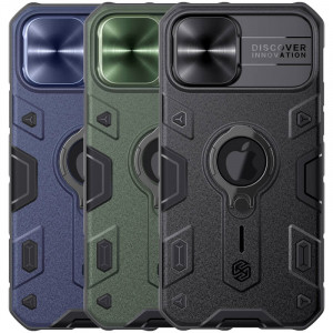 Nillkin CamShield Armor | Противоударный чехол с защитой камеры и кольцом  для iPhone 12 / 12 Pro