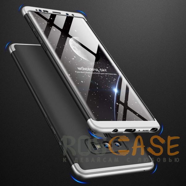 Фотография Черный / Серебряный GKK LikGus 360° | Двухсторонний чехол для Samsung Galaxy Note 9 с защитными вставками