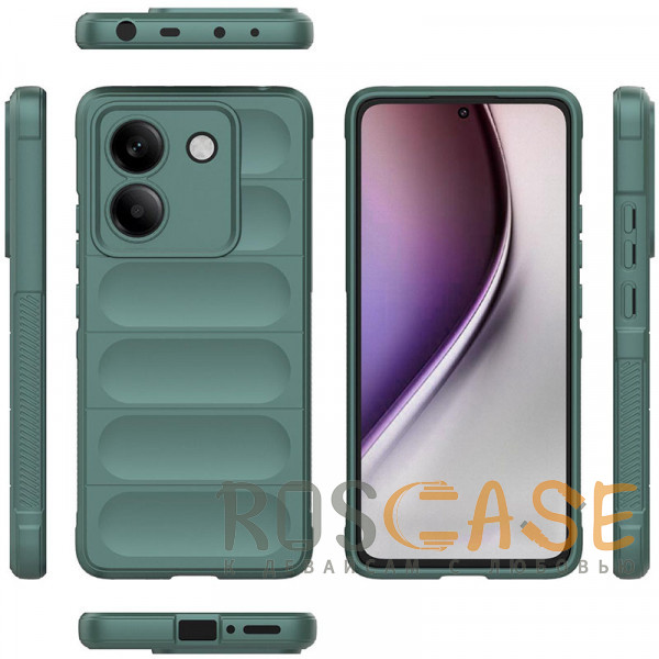 Фото Зеленый Flex Silicone | Противоударный чехол для Xiaomi Poco M7 Pro 5G с защитой камеры и микрофиброй