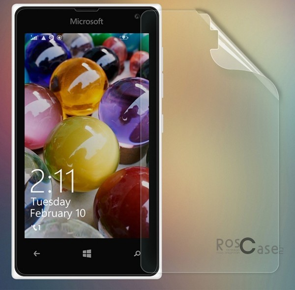 фото защитная пленка Nillkin Crystal для Microsoft Lumia 435 Dual Sim