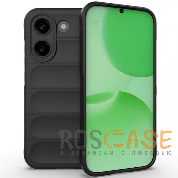 Фото Черный Flex Silicone | Противоударный чехол для Poco X8 Pro / Xiaomi Turbo 5 с защитой камеры