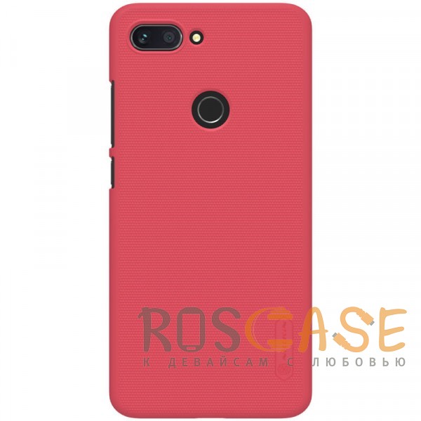 Фото Красный Nillkin Super Frosted Shield | Матовый чехол для Xiaomi Mi 8 Lite / Mi 8 Youth (Mi 8X)