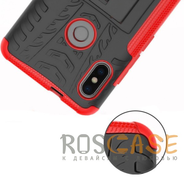 Изображение Красный Shield | Противоударный чехол для Xiaomi Redmi Note 5 Pro / Note 5 (AI DC) с подставкой