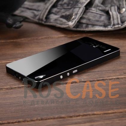 Фотография Черный / Черный LUPHIE Metal Frame | Металлический бампер для Huawei Ascend P7 с глянцевой панелью