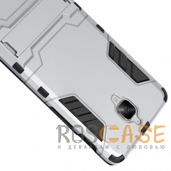Фотография Серебряный / Satin Silver Transformer | Противоударный чехол для OnePlus 3 / OnePlus 3T с мощной защитой корпуса