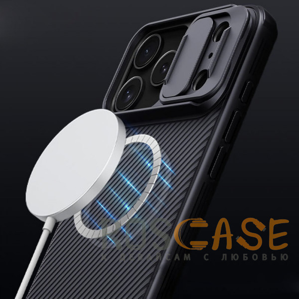 Изображение Черный Nillkin CamShield Pro Magnetic | Чехол из пластика и TPU с защитой камеры для iPhone 17 Pro Max