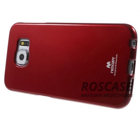 Изображение Красный Mercury Jelly Pearl Color | Яркий силиконовый чехол для для Samsung Galaxy S6 G920F/G920D Duos