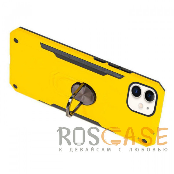 Фотография Желтый Противоударный чехол SG Ring под магнитный держатель для iPhone 11