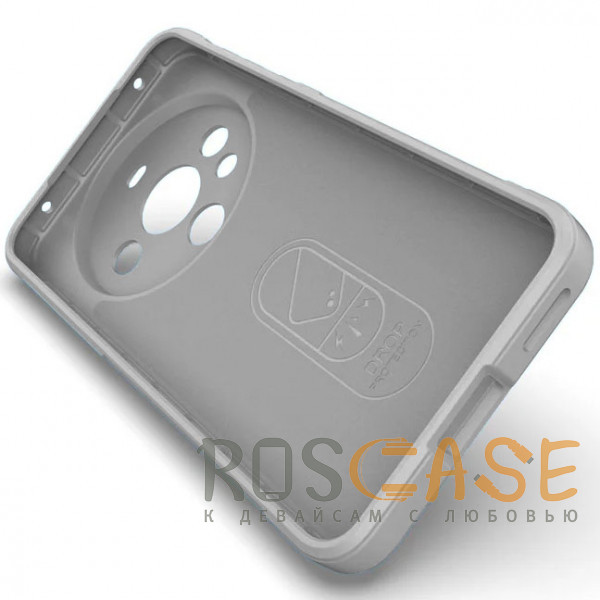 Изображение Серый Flex Silicone | Противоударный чехол для Huawei Mate 60 с защитой камеры и микрофиброй