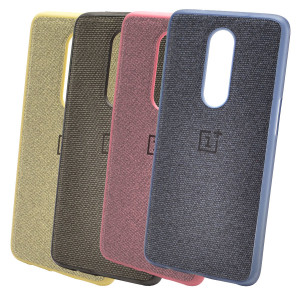 Fiber Logo | TPU чехол с текстильным покрытием для OnePlus 6