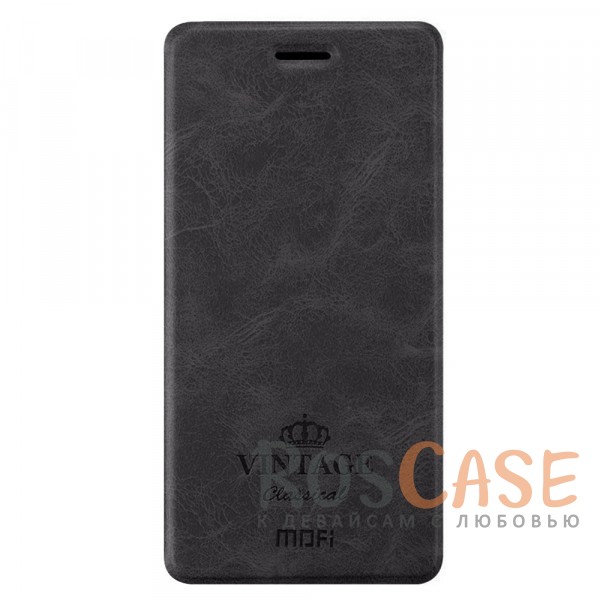Фото Темно-серый MOFI Vintage | Кожаный чехол-книжка с карманом для Xiaomi Redmi Note 5A / Redmi Y1 Lite