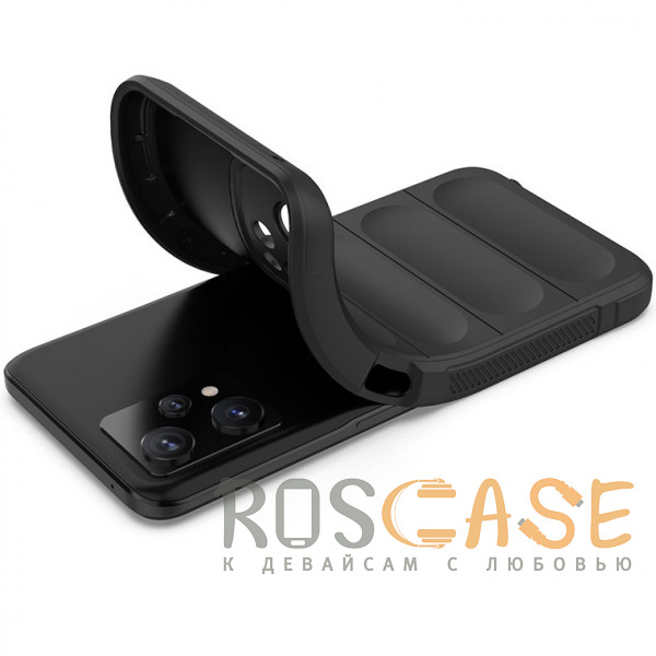 Фотография Черный Flex Silicone | Противоударный чехол для Realme 9 4G, 9 Pro Plus, Narzo 50 Pro с защитой камеры и микрофиброй