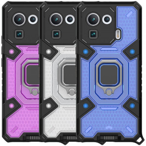 Honeycomb Armor | Противоударный чехол с защитой камеры и кольцом для Xiaomi Mi 11 Pro