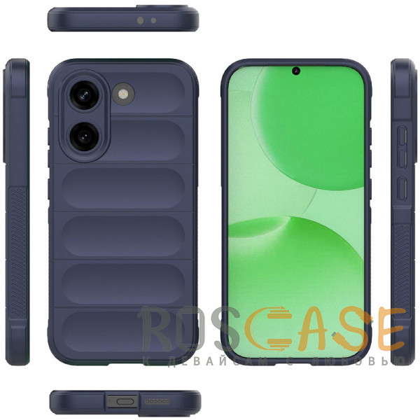 Фото Темно-синий Flex Silicone | Противоударный чехол для Poco X8 Pro / Xiaomi Turbo 5 с защитой камеры