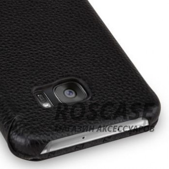 Фотография Черный / Black TETDED натур. кожа | Чехол-книжка для для Samsung G935F Galaxy S7 Edge