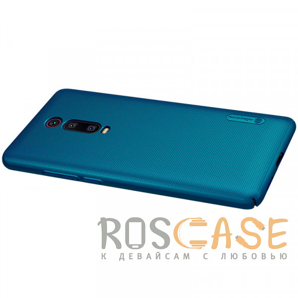 Изображение Бирюзовый / Peacock blue Nillkin Super Frosted Shield | Матовый пластиковый чехол для Xiaomi Mi 9T (Pro) / Redmi K20 (Pro)
