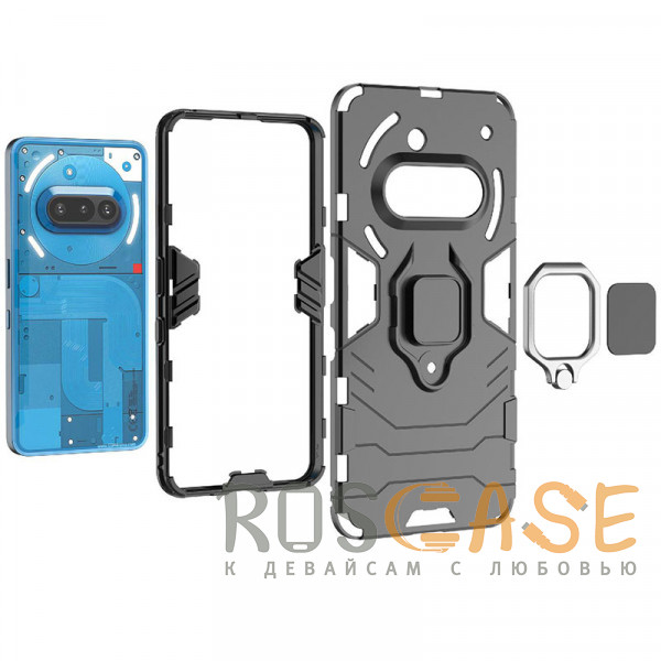 Фото Красный Transformer Ring | Противоударный чехол под магнитный держатель для Nothing Phone 3a