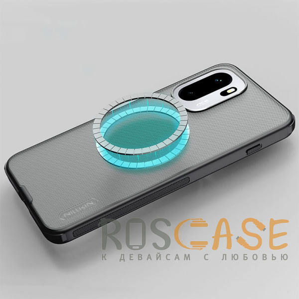 Фотография Серый Nillkin Super Frosted Shield Magnetic | Пластиковый чехол с поддержкой Magsafe для OnePlus 15R / Ace 6 / 6T