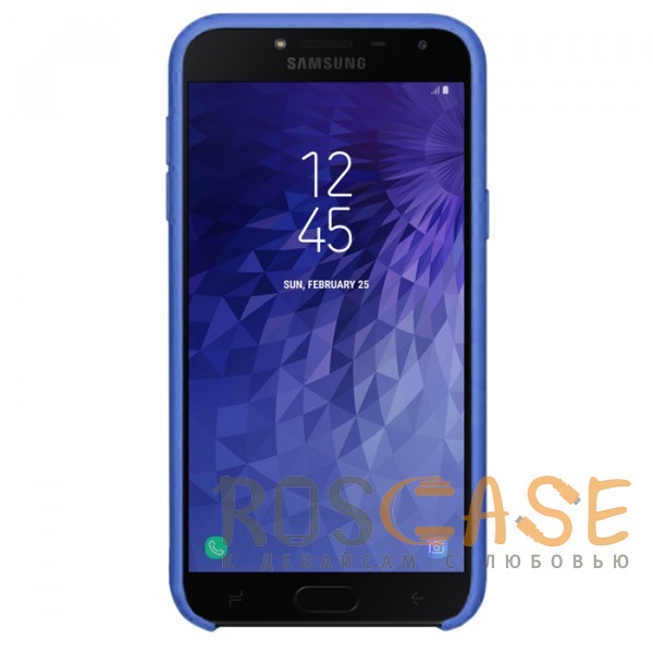 Фотография Синий / Blue Силиконовый чехол для Samsung J400F Galaxy J4 (2018) с покрытием Soft Touch