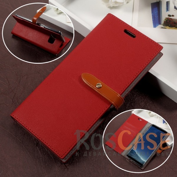 Фотография Красный / Оранжевый Mercury Romance Diary | Чехол-книжка для Samsung G950 Galaxy S8 с магнитной застежкой