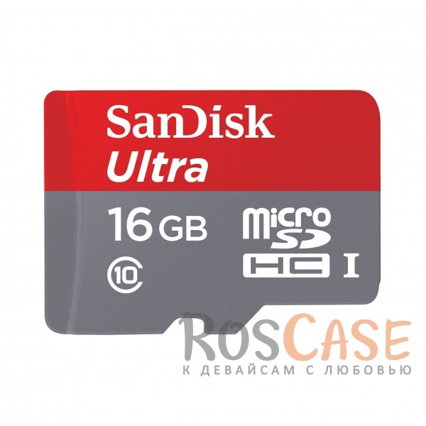 Фото Карта памяти SanDisk microSDHC 16 GB Card Class 10 + SD adapter