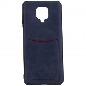 ILEVEL | Чехол с кожаным покрытием и карманом  для Xiaomi Redmi Note 9S