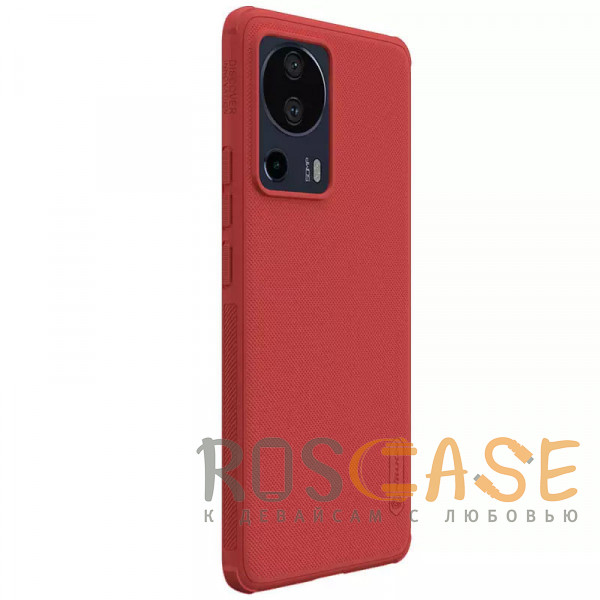 Фотография Красный Nillkin Super Frosted Shield Pro | Матовый чехол из пластика и ТПУ для Xiaomi Mi 13 Lite / Civi 2