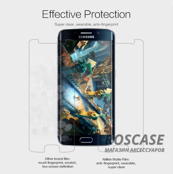 Фотография Матовая Nillkin Matte | Матовая защитная пленка для Samsung G925F Galaxy S6 Edge