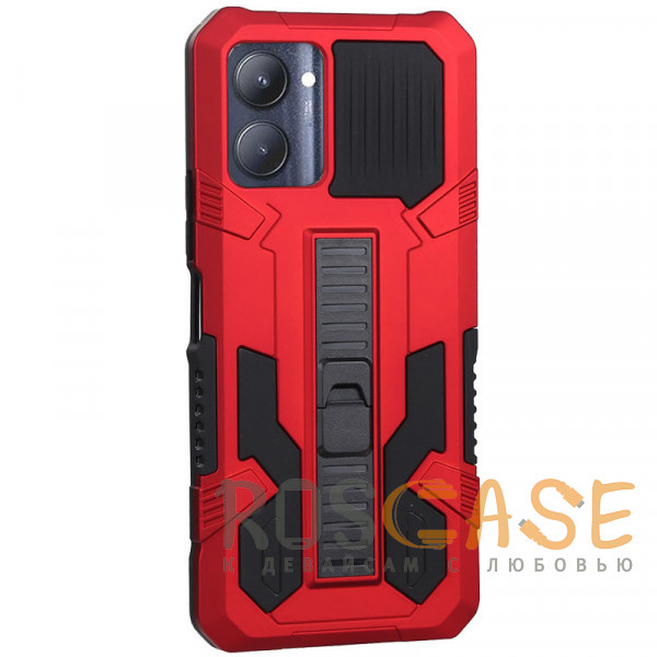 Фото Красный Ironhide | Противоударный чехол-подставка для Realme C33