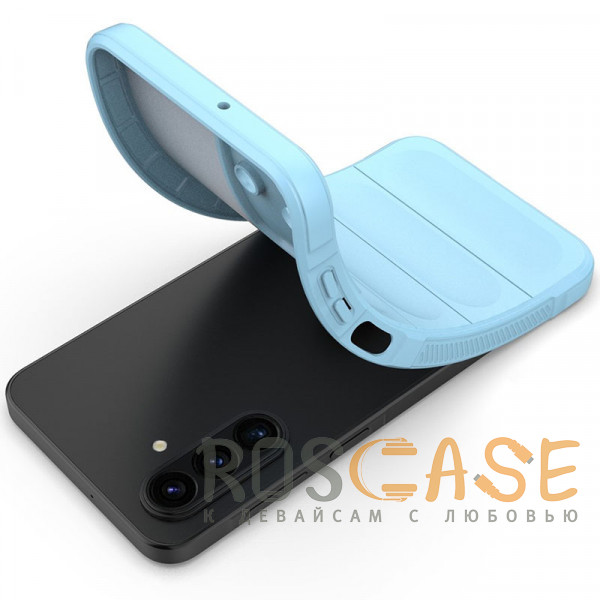 Фотография Голубой Flex Silicone | Противоударный чехол для Samsung Galaxy A17 с защитой камеры и микрофиброй