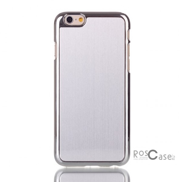 Фото Серебряный Хромированная накладка с алюминиевой вставкой для Apple iPhone 6/6s (4.7") 