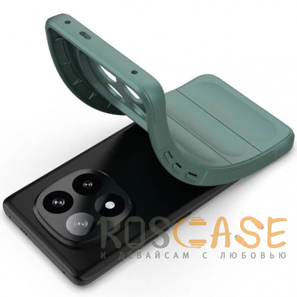 Фотография Зеленый Flex Silicone | Противоударный чехол для Xiaomi Redmi Note 14 Pro 4G с защитой камеры и микрофиброй