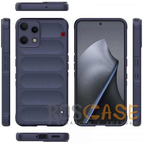 Фото Темно-синий Flex Silicone | Противоударaный чехол для Nothing Phone 3a Lite с защитой камеры и микрофиброй