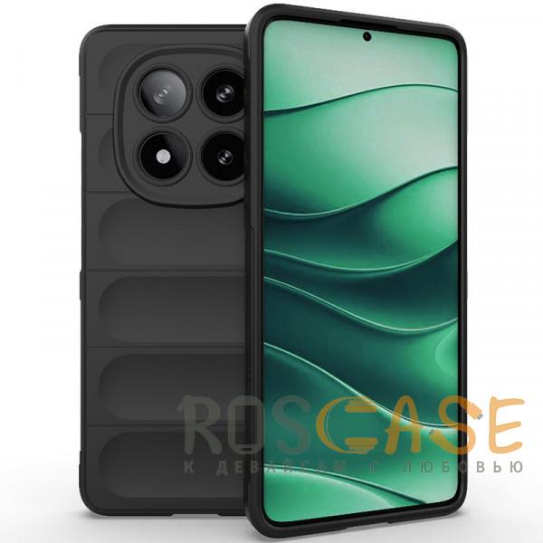 Фото Черный Flex Silicone | Противоударный чехол для Xiaomi Redmi Note 15 Pro Plus с защитой камеры и микрофиброй
