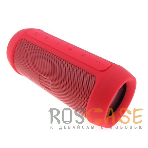 Фотография Красный Портативная Bluetooth колонка в алюминиевом корпусе с USB входом для флешки