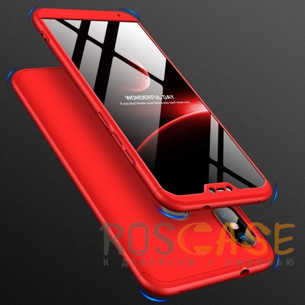 Фотография Красный GKK LikGus 360° | Двухсторонний чехол для Xiaomi Mi A2 Lite / Xiaomi Redmi 6 Pro с защитными вставками