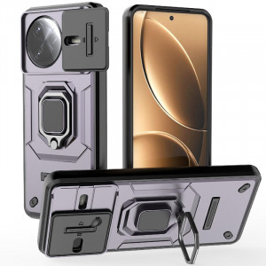 Transformer Ring Holder | Противоударный чехол с кольцом и шторкой камеры  для Xiaomi Poco F7 Ultra