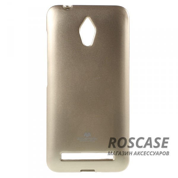 Фото Золотой Mercury Jelly Pearl Color | Яркий силиконовый чехол для для Asus ZenFone Go (ZC500TG)