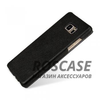 Фотография Черный / Black TETDED натур. кожа | Чехол-флип для Samsung N935 Galaxy Note Fan Edition